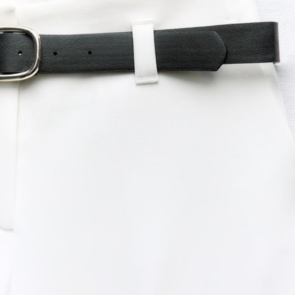 ❤️ High waisted, wide cut belted pants with cuffs! - Picture 3 of 3